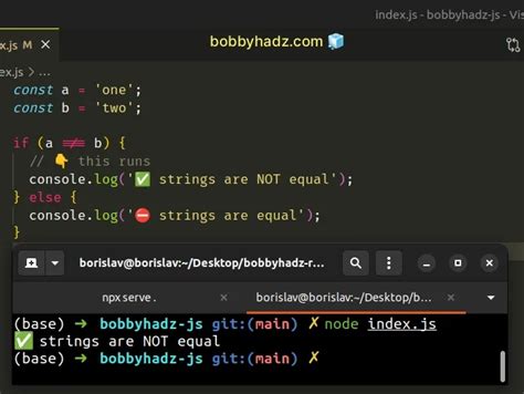 Image result for Not Equal JavaScript String