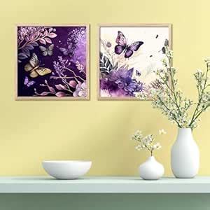 walllane Floral Painting Wall Art Home Decoration Paintings With Frame ...