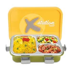 Buy Nayasa X-Station Lunch Box | 750 ml | Stainless Steel Inner ...