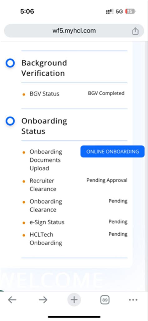 Hi All, On the ionboard portal for HCL, the status is showing as ...