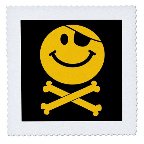 3dRose Pirate Smiley Face - Yellow Jolly Roger flag India | Ubuy