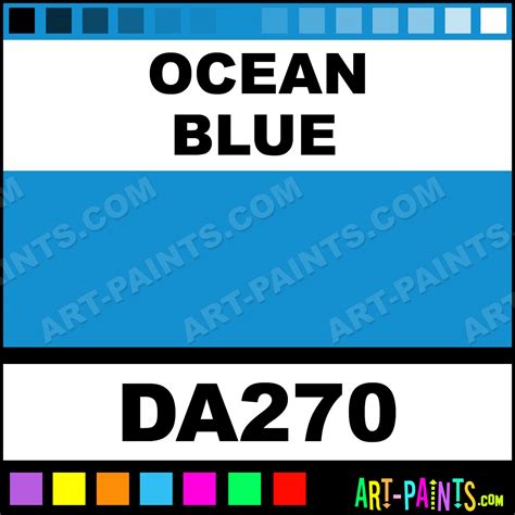 Ocean Blue Americana Acrylic Paints - DA270 - Ocean Blue Paint, Ocean ...