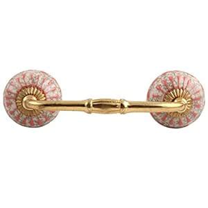 Indian-Shelf 1 Pack Ceramic Peach Door Handles Interior T Bar Handles ...