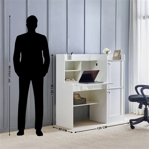 Buy Astra Study Desk with Flap - White from Home Centre at just INR 27999.0