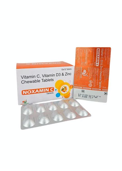 Vitamin C, Vitamin D3 & Zinc Chewable Tablet – Jan Aushadhi Vitran