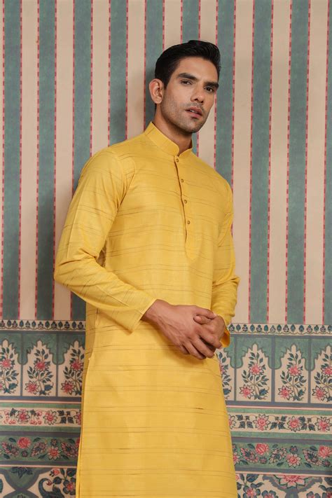 Buy Premium Yellow Color Cotton Kurta Pajama @ â‚¹2499 | Cityvibes