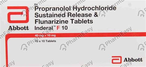 Inderal F 10 Tablet: Uses, Side-effects, Price, Dosage & More Info ...