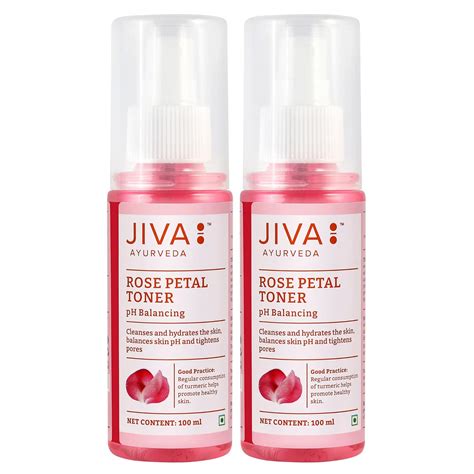 Buy Jiva Ayurveda Rose Petal Toner- 100ml (Pack of 2) | Natural Water ...