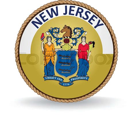 New Jersey State Seal | Stock vector | Colourbox