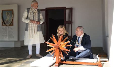 Netanyahu, wife Sara feel 'inspired' at Sabarmati