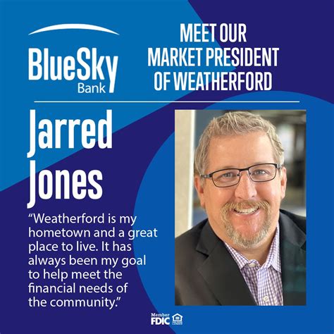 Blue Sky Bank on LinkedIn: Meet our Market President of Weatherford ...