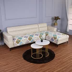 HOKIPO Printed Quilted Sofa Cover Mats for L Shape and 1/2/3 Seater ...
