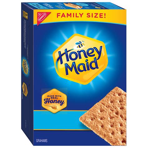 Honey Maid Honey Graham Crackers, Family Size, 25.6 oz - Walmart.com ...