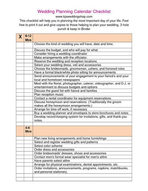 Image result for Wedding Checklist Free Printable Excel