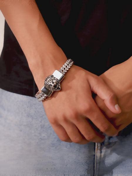 Bold Stainless Steel Bracelets for Men Silver | Peora Jewellery Online