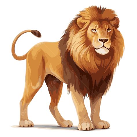 Realistic Lion Cartoon