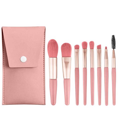 Gleva 8 Pcs Brush Set With Pouch, Makeup Brushes Premium Synthetic ...