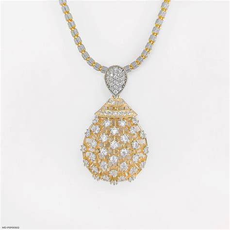 Diamond Chandelier Pendant 9K Yellow Gold – Maiora Diamonds