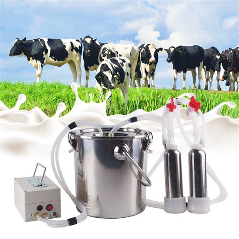 Buy QHYXT Cow Goat Milking Machine,Portable Automatic Pump with 2 Teat ...