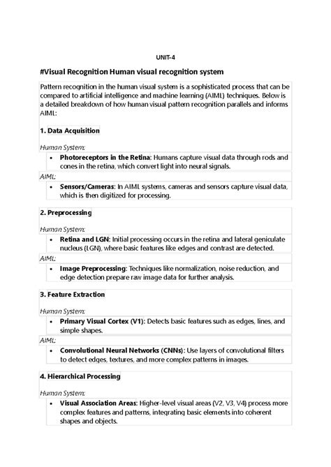 UNIT-4 PR - refer to notes for rgpv exam - UNIT- 4 #Visual Recognition ...