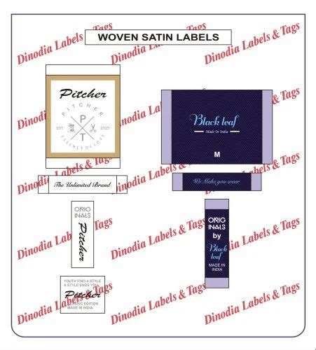 Woven Labels - Woven Satin Labels Trader - Wholesaler / Distributor ...