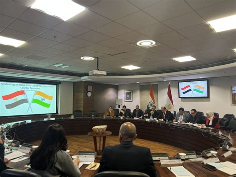 India – Egypt hold 3rd 'Joint Working Group on Counter Terrorism ...