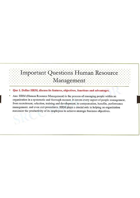 Null - Summary human resource management - Studocu