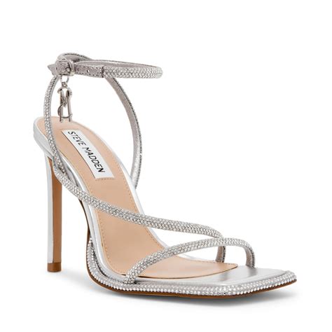 Steve Madden | Women's Brittina Heeled Sandals | Slver | SportsDirect.com
