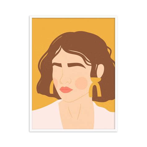 Glance Colorfull Women Painting Framed Wall Art For Living Room Bedroom ...