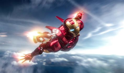 Iron Man Flying Wallpaper
