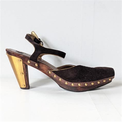 Miu Miu Women's Brown Clogs | Depop