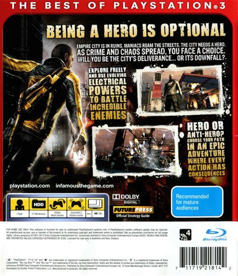 Image result for Infamous PS3 Cover