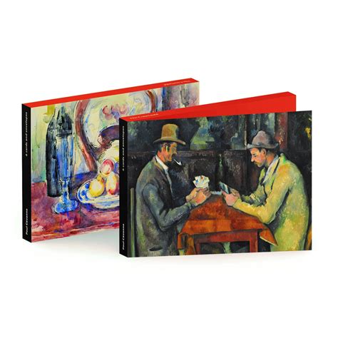 Paul Cezanne The Card Players Set Of 6 Cards - Paper Tiger