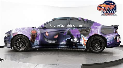 Gengar (Pokemon) Itasha Full Car Vinyl Wrap Decal Sticker – Favor Graphics