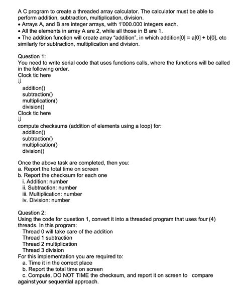 Thread Calculator C 的图像结果