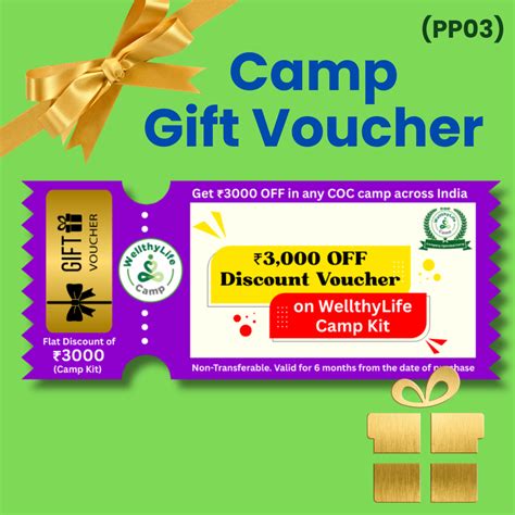 WellthyLife Rewards. WellthyLife Camp Kit Voucher (PP03)