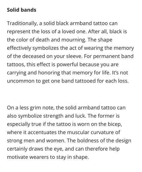 Band Tattoo Meanings