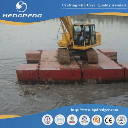 Custom Excavator Modular Floating Platform Barge for Heavy Lifting ...
