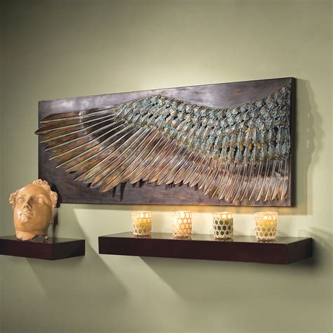 World Menagerie Wing of Icarus Sculptural Metal Wall Sculpture ...