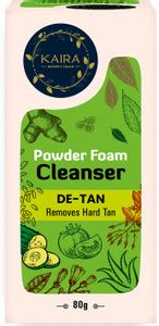 Kaira Powder Foam Cleanser De-Tan| De-Tan | 100% Natural and Ayurvedic ...