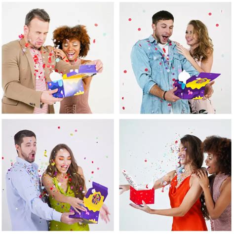 Image result for Exploding Confetti Boxes