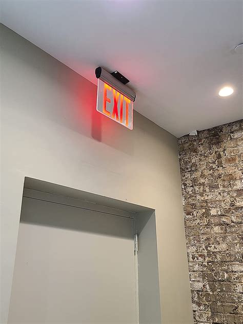Lighted Emergency Exit Signs