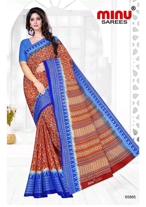 Minu BUNTY Assorted Pure Cotton Printed Saree For Regular Wear catalog ...