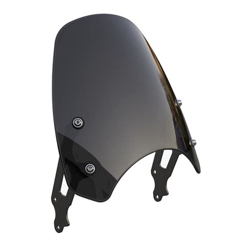 Buy Dart Classic Flyscreen (Black) Motorcycle Windshield compatible ...