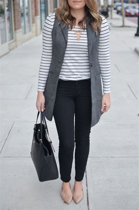 Long gray vest outfit – Artofit