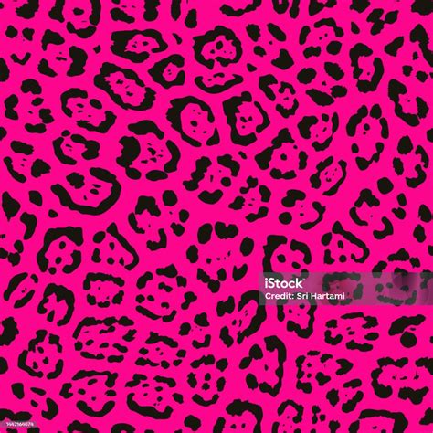 Pink Animal Print Black Jaguar Spots Seamless Pattern Animal Pattern Jaguar Print Stock ...