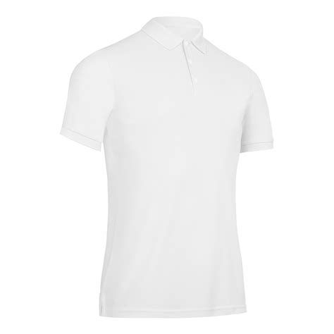 MEN'S GOLF SHORT SLEEVE POLO SHIRT - WW500 WHITE