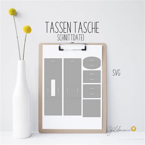 Tassen Tasche - Plotterdatei SVG