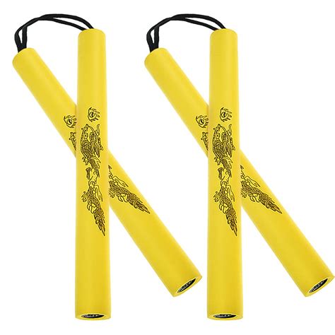 Zdnt 2 Pairs Foam Nunchucks Safety Practice Nunchaku With Rope ...