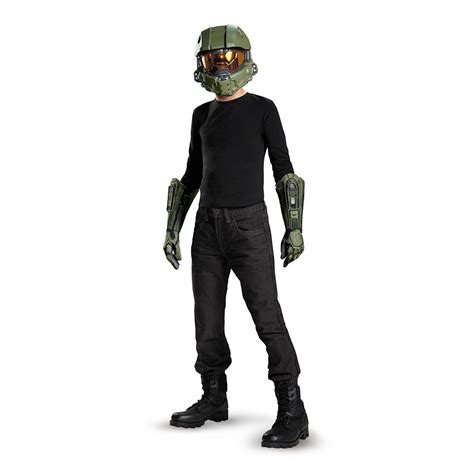 Buy Disguise Master Chief Child Mask And Gloves Costume Kit-Multicolor ...